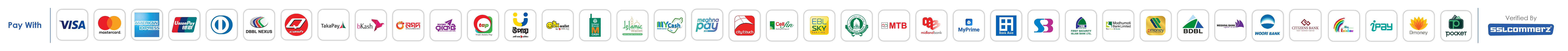 Pay with SSLCommerz — Visa, Mastercard, bKash, Nagad and more